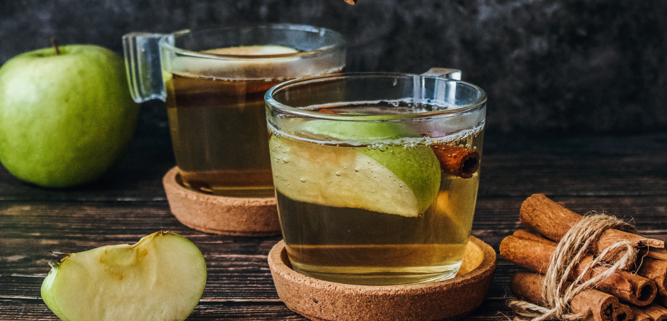 Apple cider vinegar in hot water