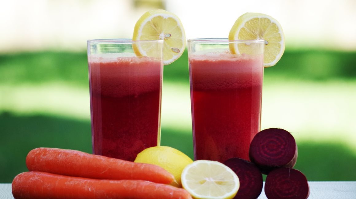 Carrot and beetroot juice