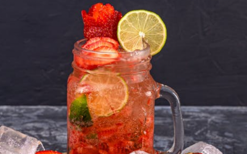 benefits infused water strawberry lime